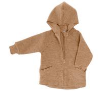 Engel - Baby Hooded Zip-Up Jacket - Giacca di lana 86/92 beige