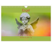 Engel - Begleiter für jeden Tag (Wandkalender 2026 DIN A4 quer), CALVENDO Monatskalender: Farbenfrohe Engel der Liebe