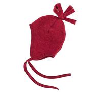 Engel - Berretto naturale in morbido pile di lana vergine, Diaspro melange, 86/92 cm