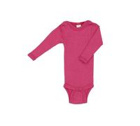 Engel Body a maniche lunghe, 70% lana (kbT) e 30% seta, lampone, 62/68 cm