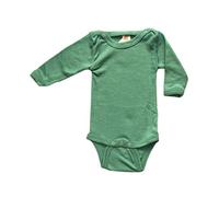 Engel - Body a maniche lunghe in lana vergine biologica e seta per bambini, Martin Pescatore, 86 cm-92 cm