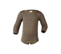 Engel - Baby-Body Langarm Mit Druckverschluss Schulter - Intimo lana merinos 74/80 marrone