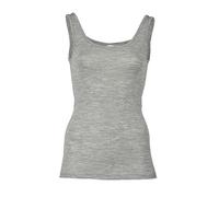 Engel - Canotta termica da donna senza maniche in lana merino biologica e seta Melange grigio chiaro. 14