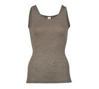 Engel - Canotta termica da donna senza maniche in lana merino biologica e seta Noce 46