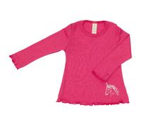 Engel - Children's Pyjama Top - Intimo lana merinos 128 fuchsia