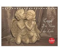 Engel - Die Worte der Liebe (Tischkalender 2026 DIN A5 quer), CALVENDO Monatskalender: 12 Engelbotschaften begleiten Sie durchs Jahr.