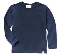 Engel | Felpa calda per bambini | ragazzi e ragazze | 70% lana (biologico), 30% seta, Blu navy, 116