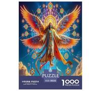 Engel Flügel Puzzles Lernspiel Spielzeug Wunderschönes Dekoration 1000 Teile Anspruchsvolles Gottheit Puzzle Für Damen, Herren, Kinder Ab 14 Jahren 38x26cm/1000pcs