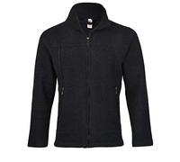 Engel Giacca in pile da uomo, 100% lana vergine (nero melange, taglia 46-48/M)