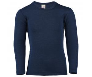 Engel - Kids' Undershirt L/S - Intimo lana merinos 128 blu
