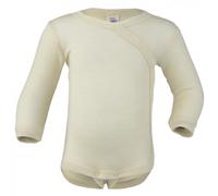 Engel - Kid's Wickelbody L/S - Intimo lana merinos 74/80 beige