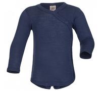 Engel - Kid's Wickelbody L/S - Intimo lana merinos 74/80 blu