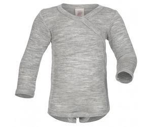 Engel - Kids' Wraparound Bodysuit L/S - Intimo lana merinos 62/68 grigio