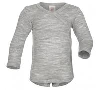 Engel - Kids' Wraparound Bodysuit L/S - Intimo lana merinos 74/80 grigio