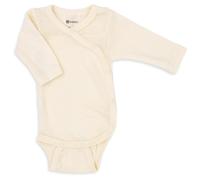 Engel - Kid's Wraparound Bodysuit L/S with Press Studs on the Side - Body 38 bianco