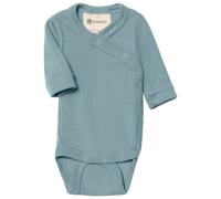 Engel - Kid's Wraparound Bodysuit L/S with Press Studs on the Side - Body 44 turchese