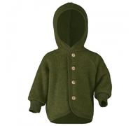 Engel - Kinder Kapuzenjacke mit Holzknöpfen - Giacca di lana 62/68 olivia