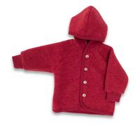 Engel - Kinder Kapuzenjacke mit Holzknöpfen - Giacca di lana 98/104 rosso