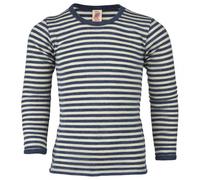 Maglietta a maniche lunghe per bambini di KBT Pure Merino Wool Baby IVN Best, Blau Melange/Natur, 18-24 Mesi