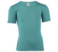 Engel, T-Shirt Bambini, 70% Lana Biologica, 30% Seta (4 Anni, Martin Pescatore)