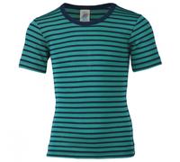 Engel - Kinder Unterhemd S/S - Intimo lana merinos 128 turchese/blu