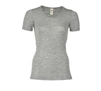 Engel, Maglia da Donna a Manica Corta, Lana Seta, 4 Colori (42-44 EU, Grigio Chiaro Melange)
