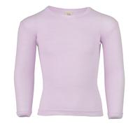 Engel Maglietta intima per bambini a maniche lunghe 70% lana biologica, 30% seta certificata GOTS, Magnolia., 92