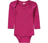 Engel Natur, Body a maniche lunghe da bambino, in lana/seta, in 2 colori, taglie: 50/56 - 110/116 lampone 50/56 cm
