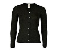 Engel Natur, Cardigan da donna, 70% lana, 30% seta Nero 50