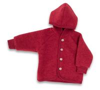 Engel Natur Giacca in pile con cappuccio, jaspis melange, EU 74-80