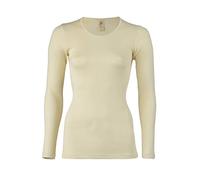 Engel Natur, Maglia intima da donna in lana merino a maniche lunghe, 100% lana (kbT), beige., 52/54 IT