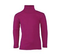 Engel Natur - Maglia intimo a collo alto per bambini, 70% lana vergine organica, 30% seta, certificato GOTS lampone 4 anni