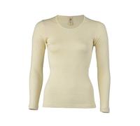 Engel Natur, Maglietta Intima/Camicia da Donna, 70% Lana (Biologica), 30% Seta (46-48 EU, Ecrù)