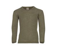 Engel Natur, Maglietta Intima da Bambino, 70% Lana, 30% Seta (128, Olive)