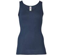 Engel Natur, Maglietta Intima/Top da Donna, 70% Lana (Biologica), 30% Seta (38-40 EU, Blu Marino)