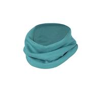 Engel Natur Sciarpa tubolare, per bambini, a costine sottili, in 70% lana (kbT), 30% seta, di colore turchese