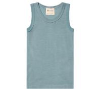 Engel Natura, camicia da ascella per bambini, 70% lana (kbT), 30% seta | Certificato GOTS, Blu montagna, 176