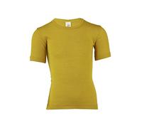 Engel, T-Shirt Bambini, 70% Lana Biologica, 30% Seta (16 Anni, Zafferano)
