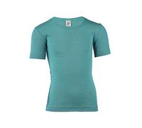 Engel, T-Shirt Bambini, 70% Lana Biologica, 30% Seta (4 Anni, Martin Pescatore)