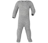 Engel - Tutina pigiama, in lana e seta, in 3 colori, Grigio chiaro melange, 62/68 cm