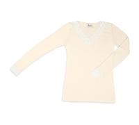 Engel - Women's Shirt L/S with Lace - Maglia a manica lunga 34/36 bianco
