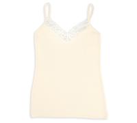 Engel - Women's Top mit Spitze - Intimo tecnico in seta 38/40 bianco
