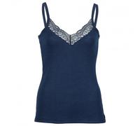 Engel - Women's Top with Lace - Intimo tecnico in seta 38/40 blu