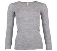 Engel Natur, Maglietta Intima/Camicia da Donna, 70% Lana (Biologica), 30% Seta (42-44 EU, Grigio Melange)