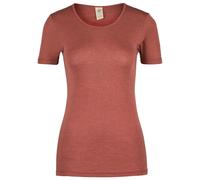 Engel Natur, Camicia da Donna/T-Shirt a Maniche Corte, 70% Lana (Biologica), 30% Seta (42-44 EU, Rame)
