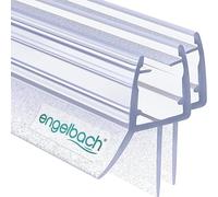 Engelbach® Guarnizione Doccia Sottoporta 2x 100cm - Per porte in vetro 5-8 mm - Profilo in gomma extra spesso - Impermeabile e facile da installare