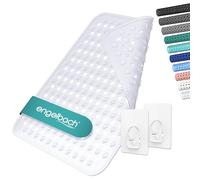 Engelbach® Tappetino doccia antiscivolo 53x53cm - Tappeto con 2 ganci per asciugatura rapida - Senza BPA, antimuffa e antibatterico - Lavabile in lavatrice