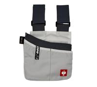 Engelbert Strauss Borsa da lavoro e.s.Motion, pratica per artigianato e fai da te, versatile con diversi scomparti e passanti di fissaggio (bianco/grigio)