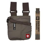 Engelbert Strauss Bundle - Custodia multiuso e.s.Motion con metro pieghevole. Set pratico per artigianato e fai da te per professionisti (argilla/torba)