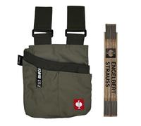 Engelbert Strauss Bundle - Custodia multiuso e.s.Motion con metro pieghevole. Set pratico per artigianato e fai da te per professionisti (canna/mooss)